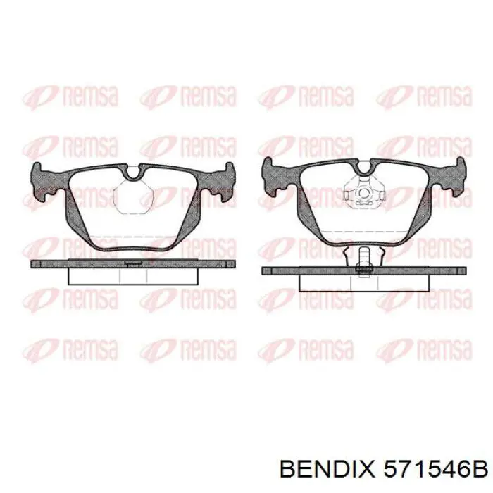 Купить 571546B Jurid/Bendix Колодки тормозные задние, дисковые