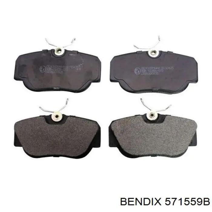 571559B Jurid/Bendix колодки тормозные передние дисковые