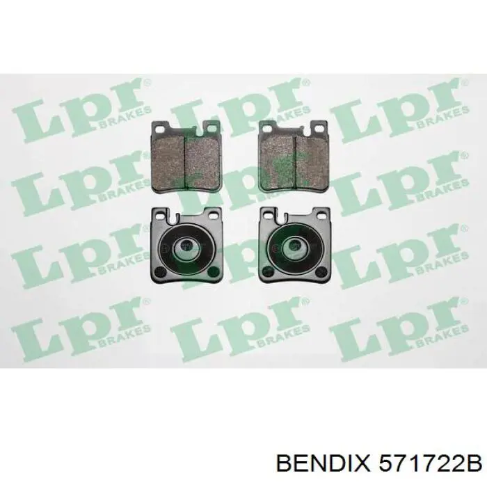 Купить 571722B Jurid/Bendix Колодки тормозные задние, дисковые