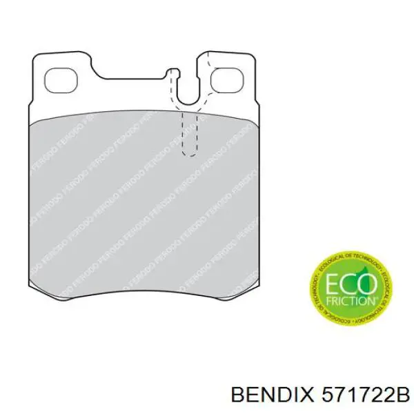 Купить 571722B Jurid/Bendix Колодки тормозные задние, дисковые