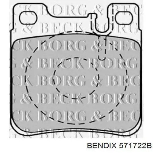 Колодки дисковые  Jurid/Bendix 571722B цена, от 20.32 USD