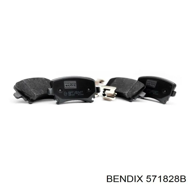 Передние тормозные колодки 571828B Jurid/Bendix