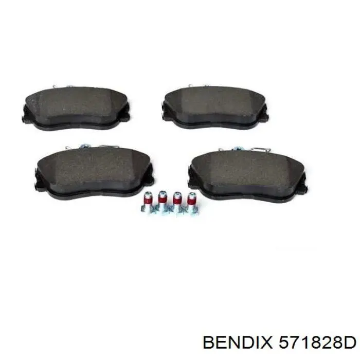 Передние тормозные колодки 571828D Jurid/Bendix