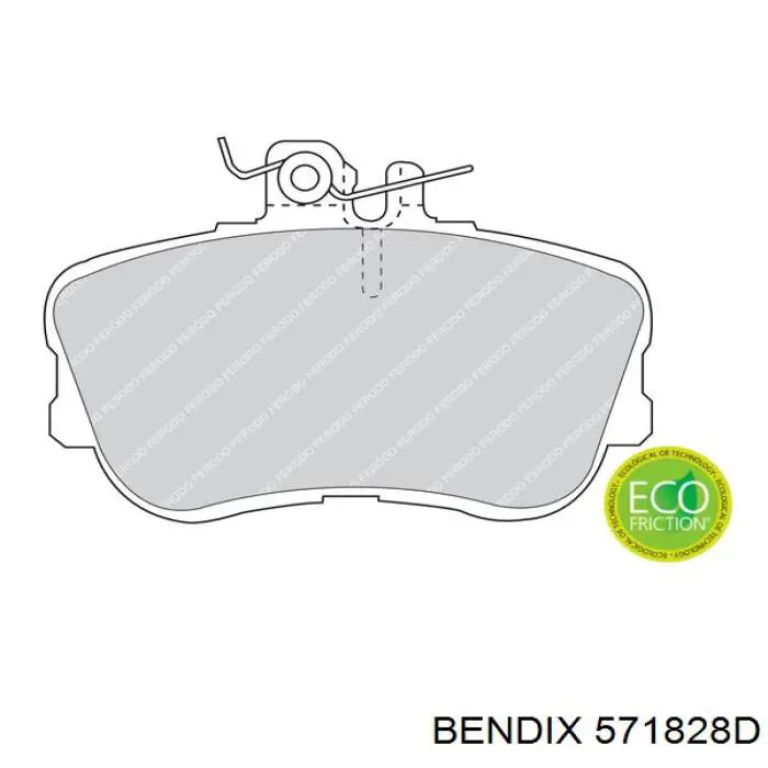 571828D Jurid/Bendix Колодки передние