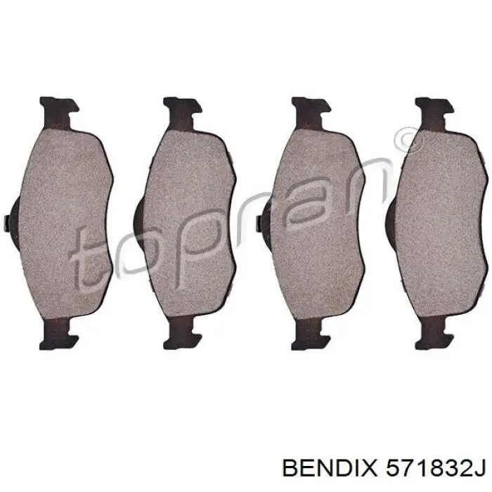 Купить 571832J Jurid/Bendix Колодки тормозные