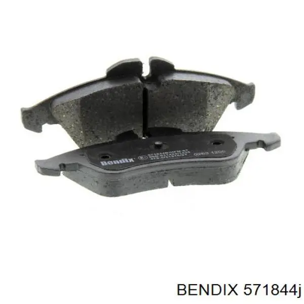 Колодки тормозные передние дисковые BENDIX 571844J