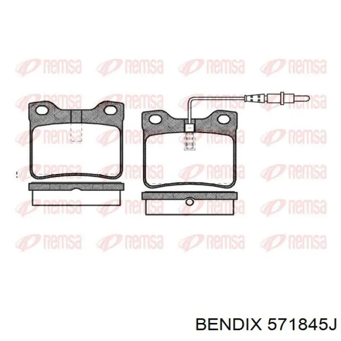Колодки дисковые  Jurid/Bendix 571845J цена, от 19.67 USD