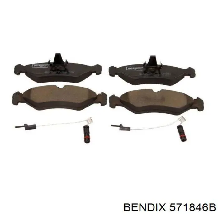 Задние тормозные колодки 571846B Jurid/Bendix