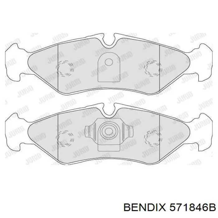 Колодки дисковые  Jurid/Bendix 571846B цена, от 16.57 USD