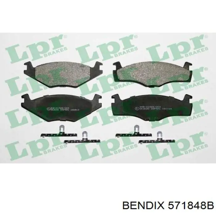 Тормозные колодки Jurid/Bendix 571848B