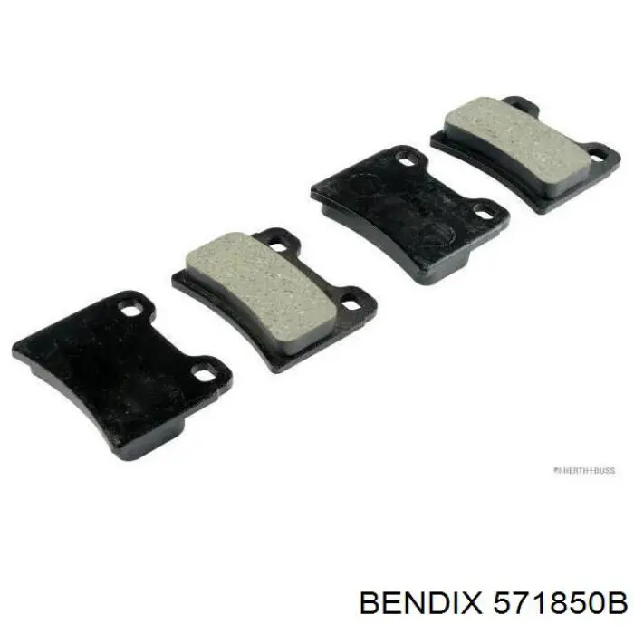 Задние тормозные колодки 571850B Jurid/Bendix