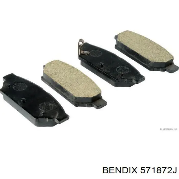 571872J Jurid/Bendix Колодки передние