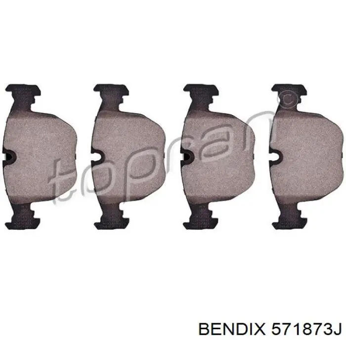 571873J Jurid/Bendix Колодки передние