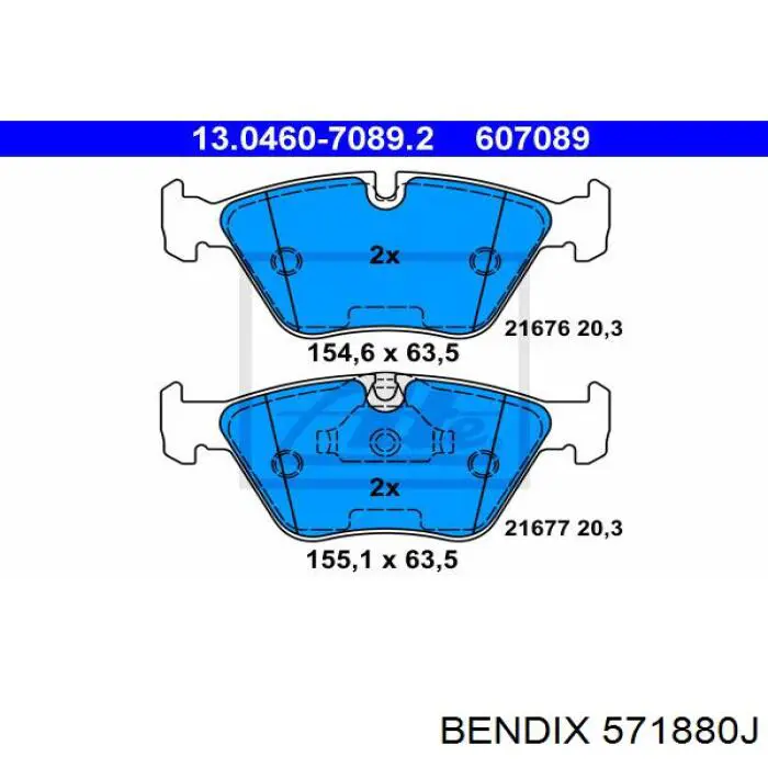 Колодки Jurid/Bendix 571880J цена, от 28.52 USD