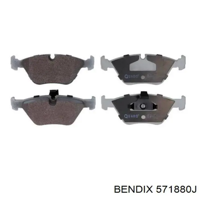 Передние тормозные колодки 571880J Jurid/Bendix