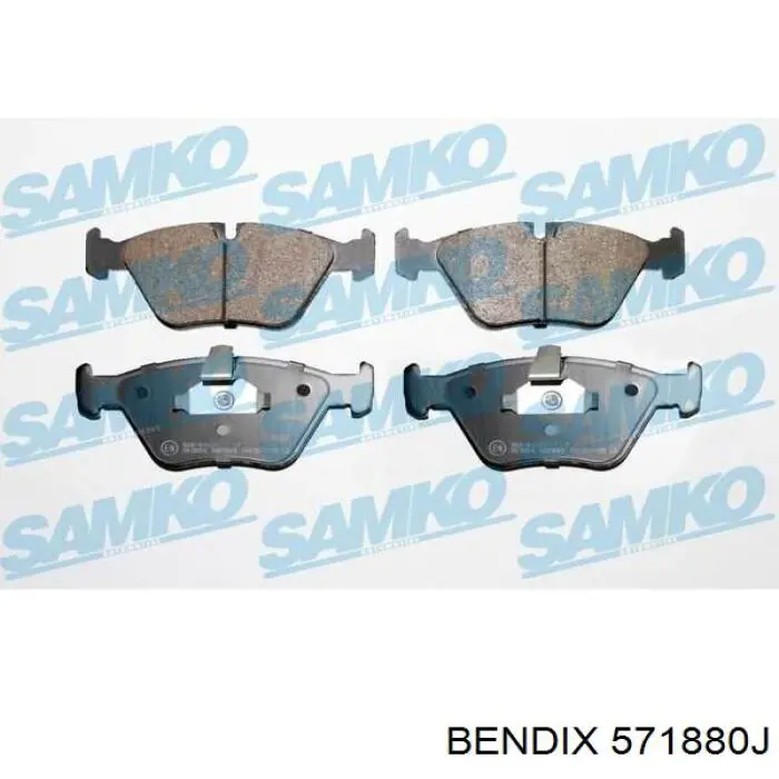 571880J Jurid/Bendix Колодки передние