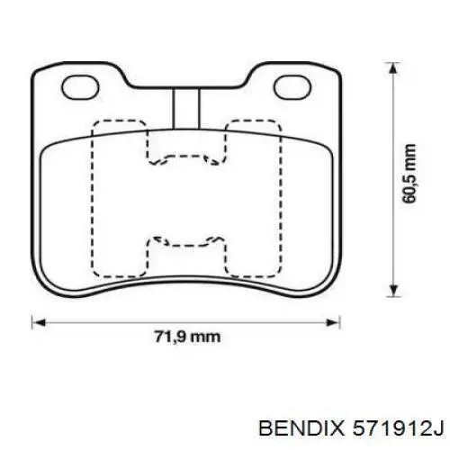 Передние тормозные диски 571912J Jurid/Bendix