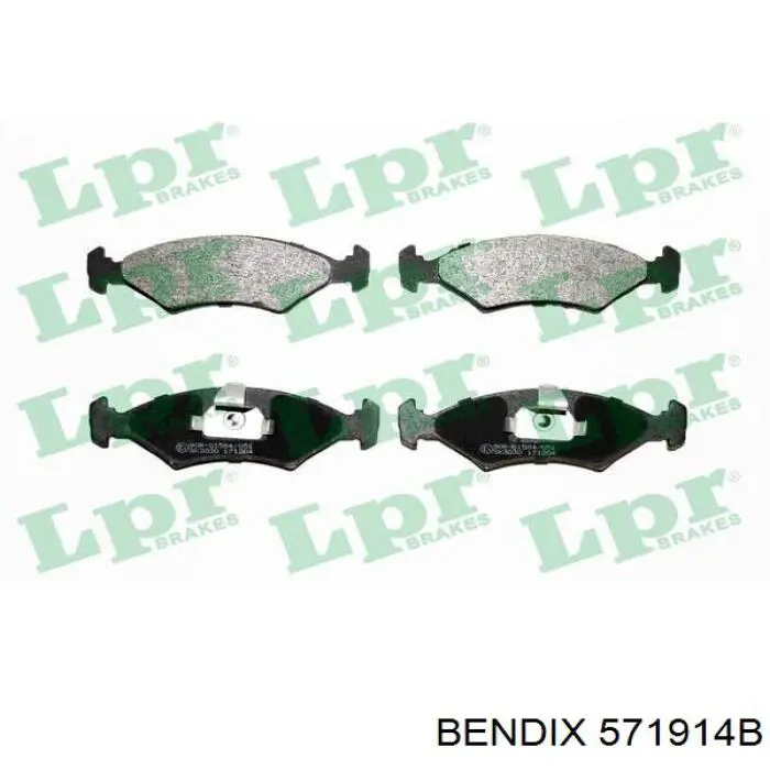 571914B Jurid/Bendix Колодки передние