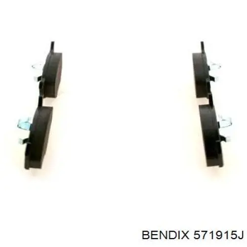 571915J Jurid/Bendix Колодки передние