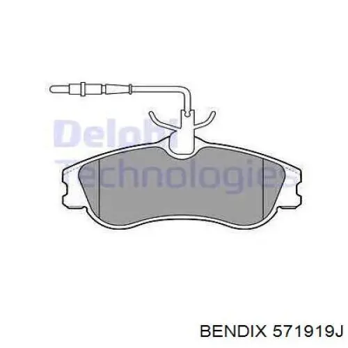 Колодки Jurid/Bendix 571919J цена, от 27.96 USD