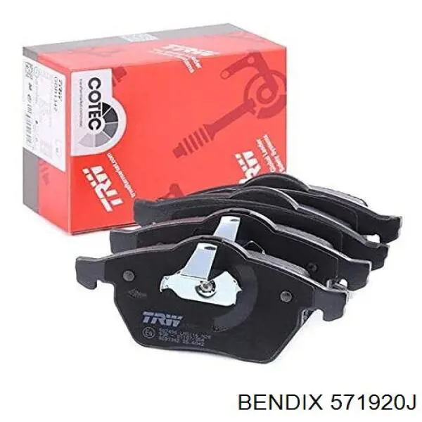 Тормозные колодки Jurid/Bendix 571920J