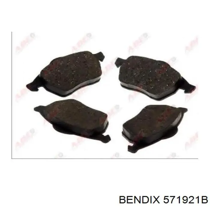 Тормозные колодки Jurid/Bendix 571921B