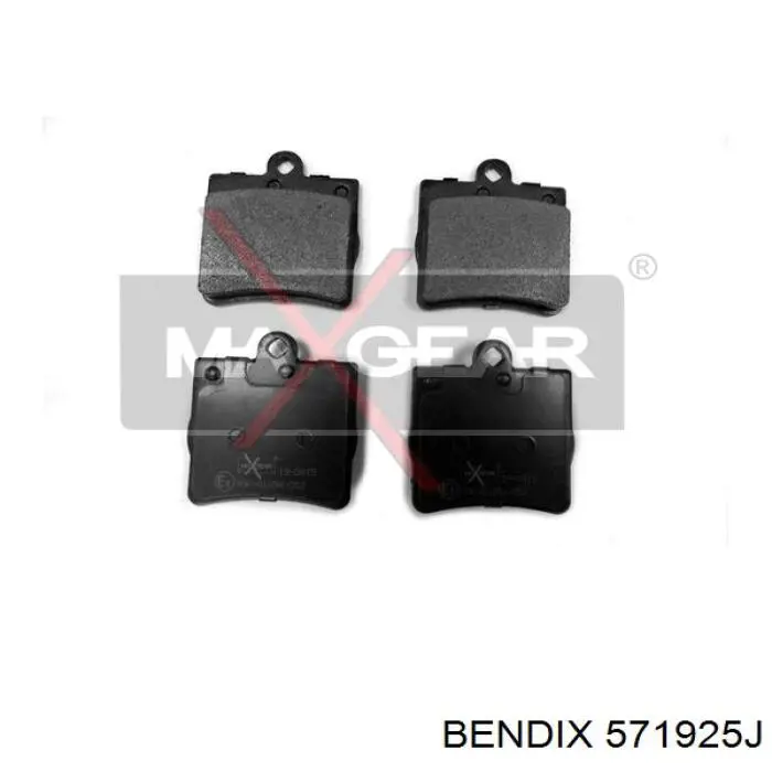 571925J Jurid/Bendix Колодки тормозные дисковые комплект