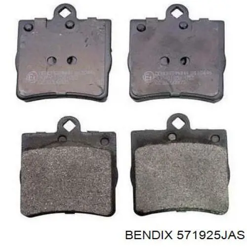 571925JAS Jurid/Bendix Колодки тормозные дисковые комплект