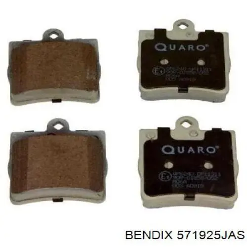 571925JAS Jurid/Bendix Колодки тормозные дисковые комплект