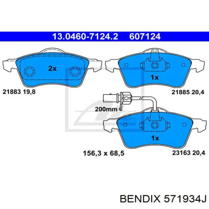 Колодки Jurid/Bendix 571934J цена, от 25.31 USD