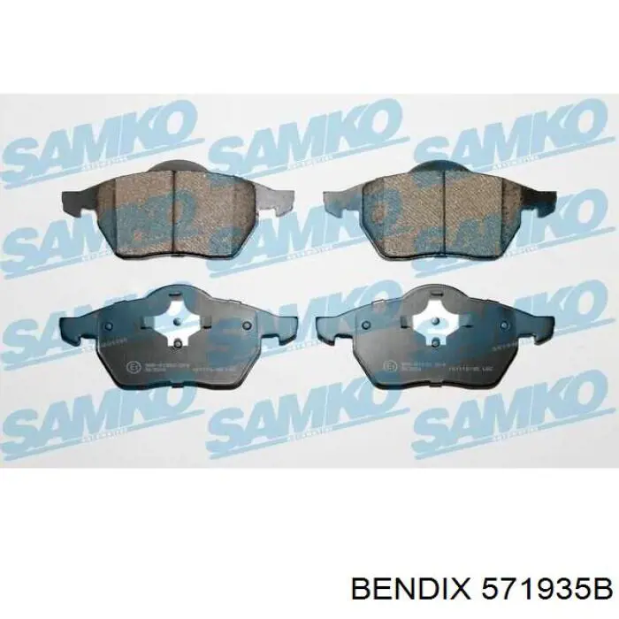 571935B Jurid/Bendix Колодки передние