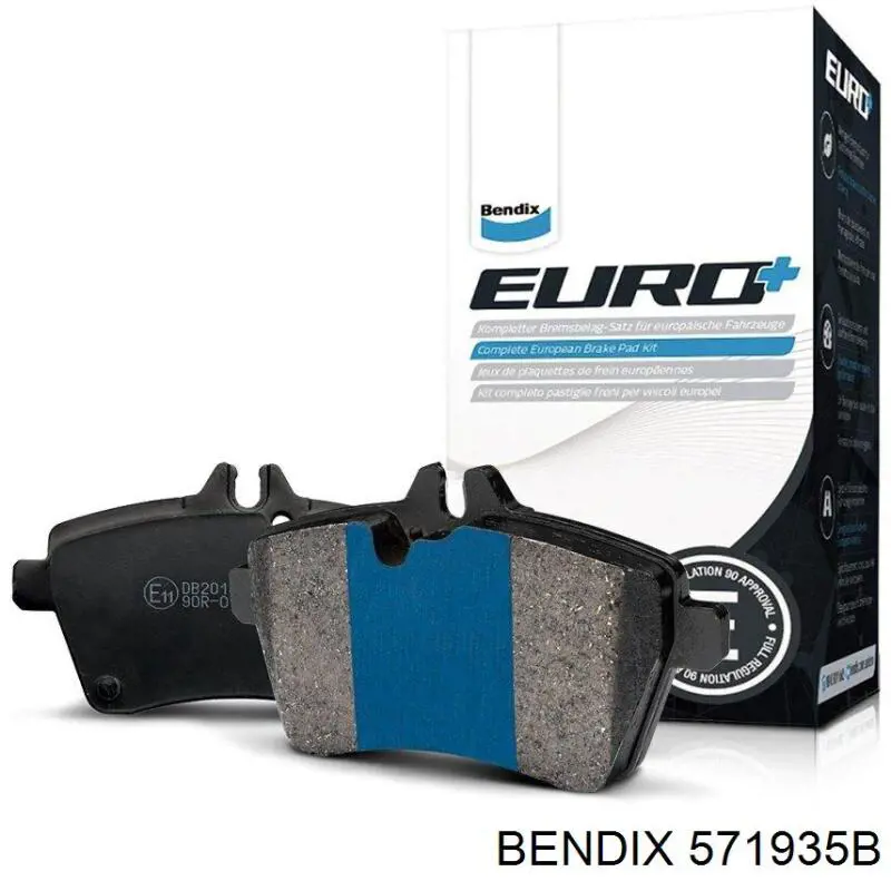 571935B Jurid/Bendix колодки тормозные передние дисковые