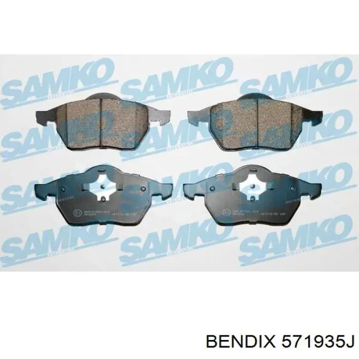 Передние тормозные колодки 571935J Jurid/Bendix