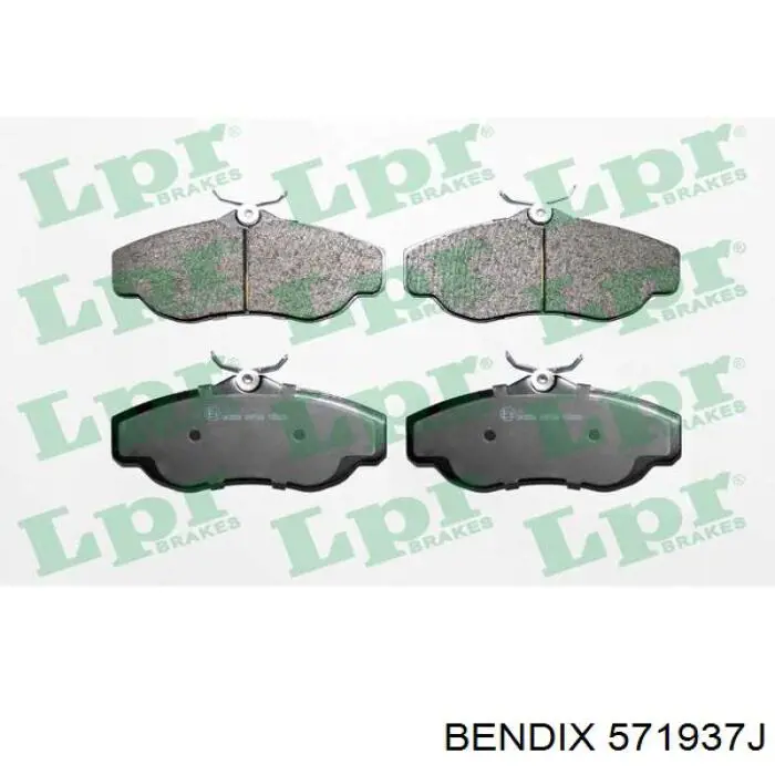 Тормозные колодки Jurid/Bendix 571937J