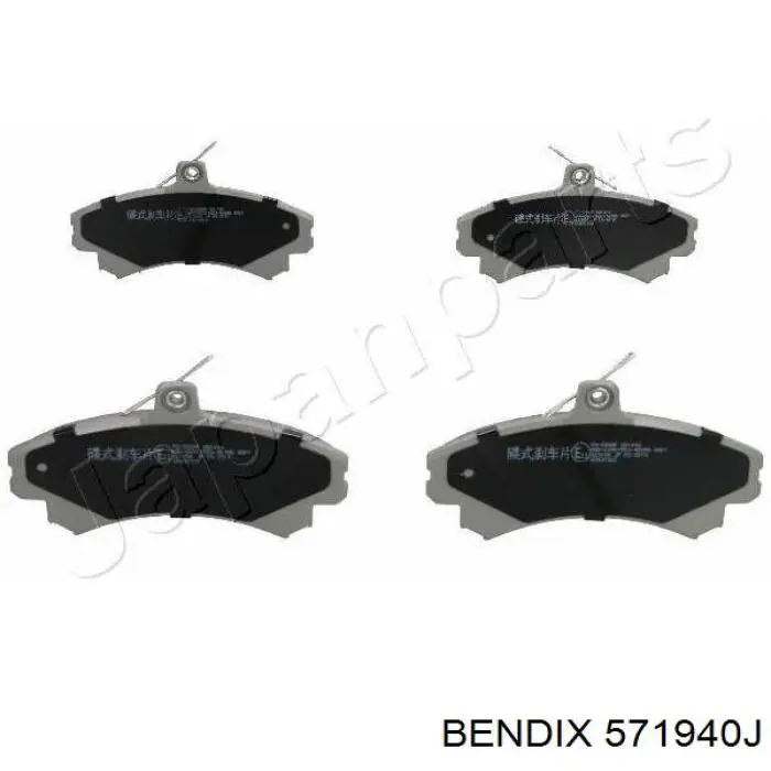 Передние тормозные колодки 571940J Jurid/Bendix