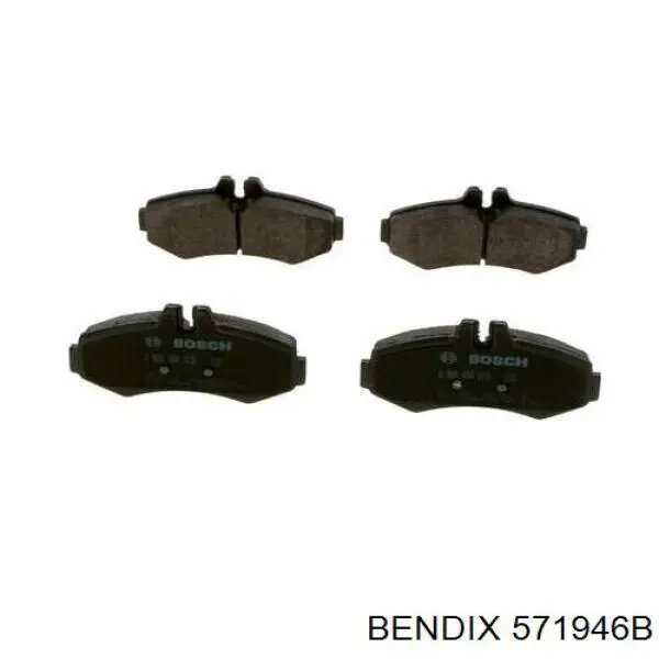 571946B Jurid/Bendix колодки тормозные передние дисковые