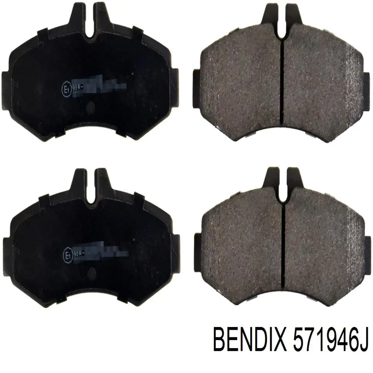 Передние тормозные колодки 571946J Jurid/Bendix