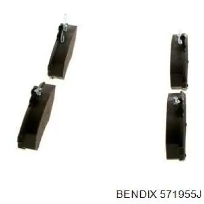 571955J Jurid/Bendix Колодки передние
