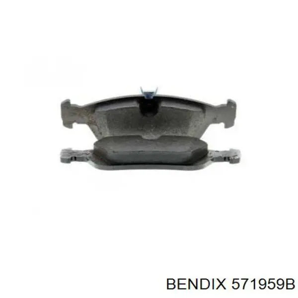 571959B Jurid/Bendix колодки тормозные передние дисковые