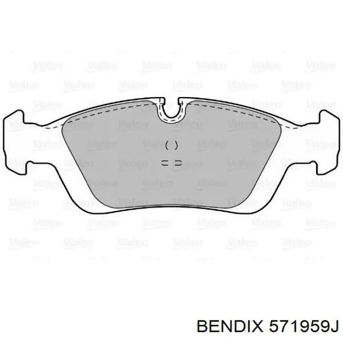 Купить 571959J Jurid/Bendix Колодки тормозные
