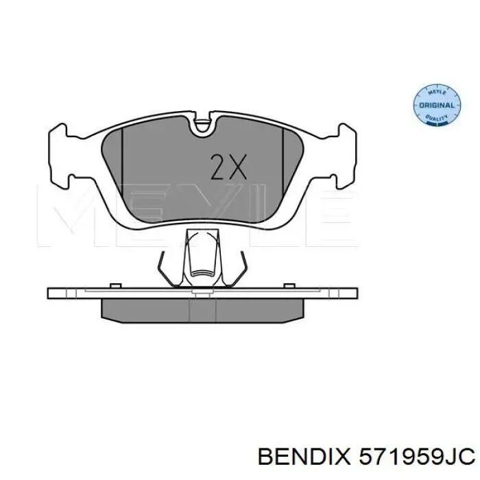 Купить 571959JC Jurid/Bendix Колодки тормозные
