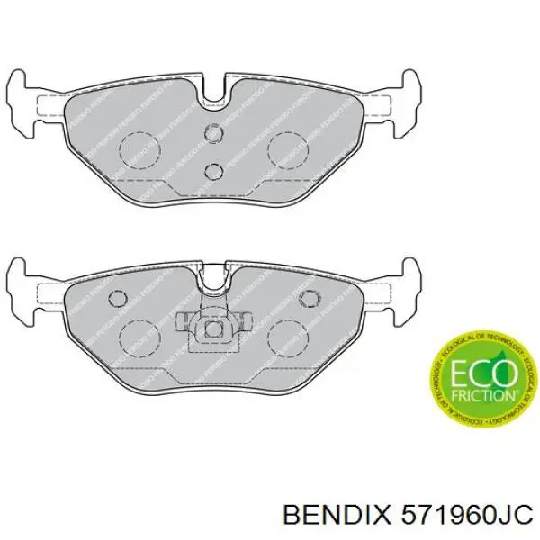 Колодки дисковые  Jurid/Bendix 571960JC цена, от 26.53 USD