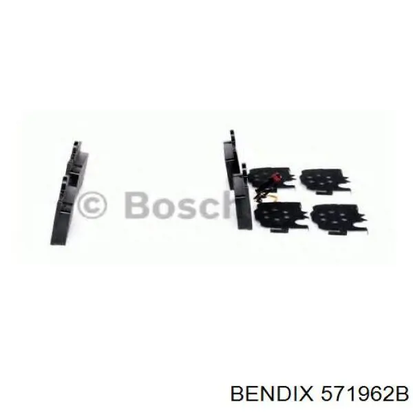 Колодки дисковые  Jurid/Bendix 571962B цена, от 28.63 USD