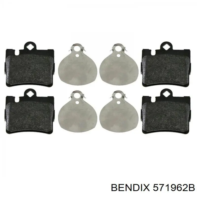 571962B Jurid/Bendix Колодки тормозные дисковые комплект