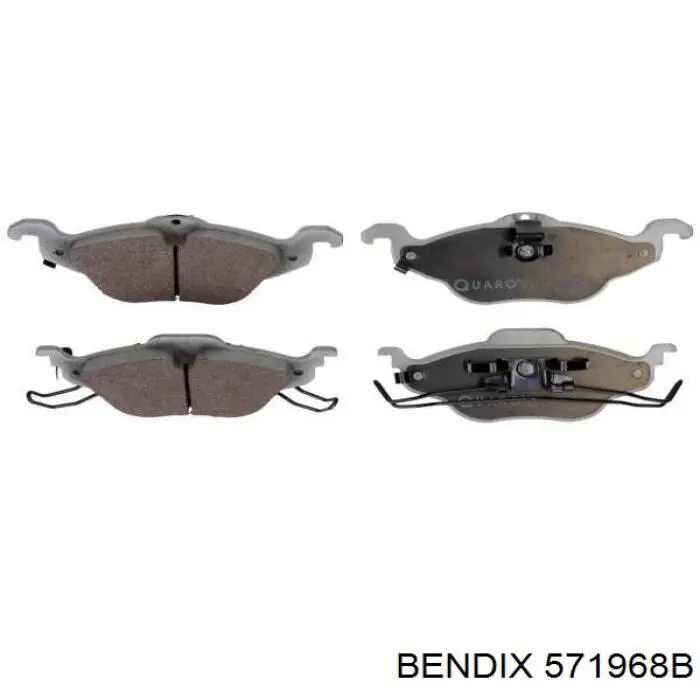 571968B Jurid/Bendix передние тормозные колодки