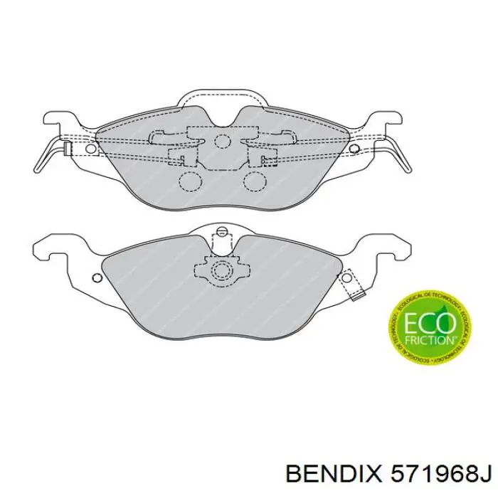 Купить 571968J Jurid/Bendix Колодки тормозные