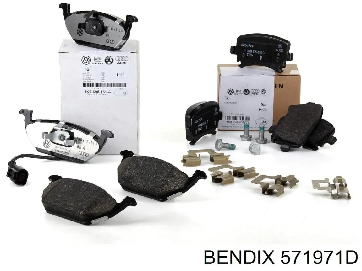 571971D Jurid/Bendix Колодки передние