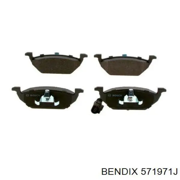 Передние тормозные колодки 571971J Jurid/Bendix