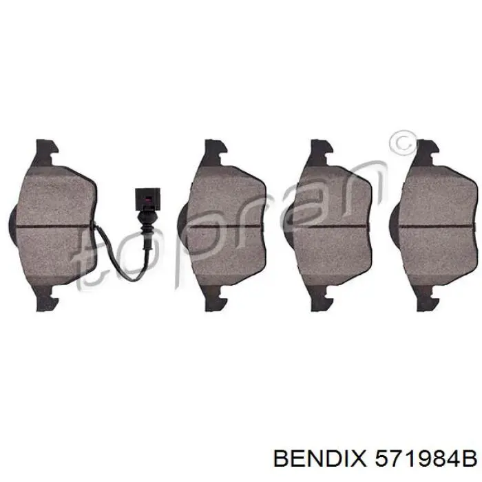 571984B Jurid/Bendix Колодки передние