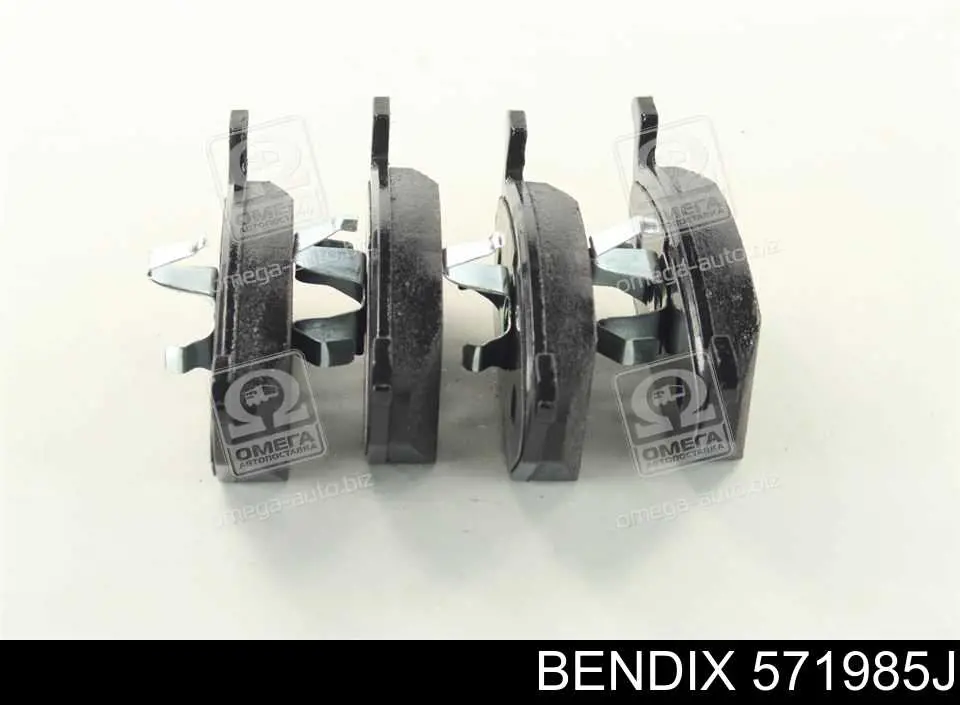 571985J Jurid/Bendix колодки тормозные передние дисковые